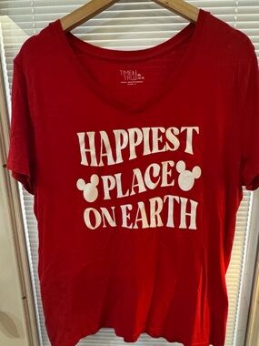 Happiest Place On Earth Red Graphic Tee